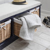 Fyfield 3 Basket Hallway Storage Bench (Midnight Blue) - Laura James